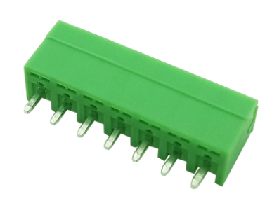 Bloco de terminais PCB KF2EDGV-7P 3,5 mm 7 polos, pinos tipo agulha retos, verde - Imagem 1