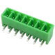 Bloco de terminais PCB KF2EDGR-7P 3,5 mm agulha curva verde - Thumb - 1