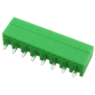 Bloco de terminais PCB KF2EDGV-8P 3,5 mm verde, 8 polos, pinos retos