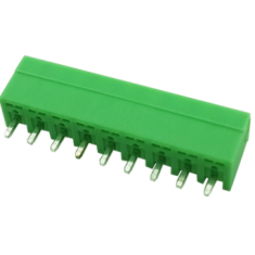 Borne PCB reto tipo agulha KF2EDGV-9P 3,5 mm verde