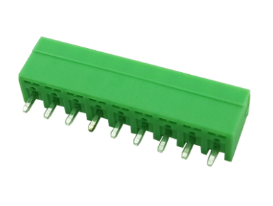 Borne PCB reto tipo agulha KF2EDGV-9P 3,5 mm verde - Imagem 1