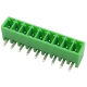 Bloco terminal PCB KF2EDGR-9P 3,5 mm agulha curvada verde - Thumb - 1