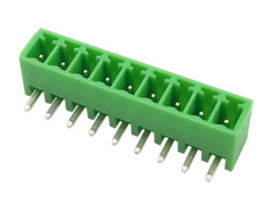 Bloco terminal PCB KF2EDGR-9P 3,5 mm agulha curvada verde - Imagem 1
