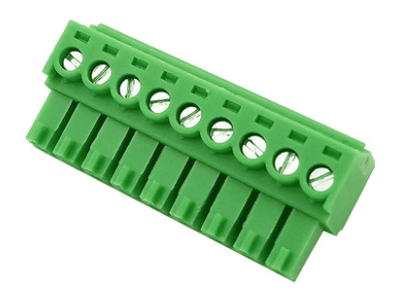 Borne para PCB KF2EDGK-9P 3,5 mm, verde - Imagem 1