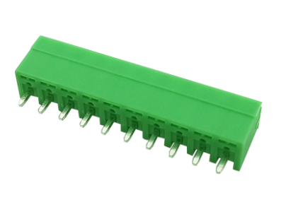 Bloco de terminais PCB KF2EDGV-10P 3,5 mm agulha reta verde - Imagem 1