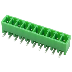 KF2EDGR-10P 3,5 mm bornes para PCB com pinos curvos verde