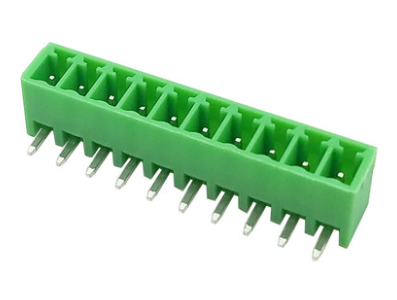 KF2EDGR-10P 3,5 mm bornes para PCB com pinos curvos verde - Imagem 1
