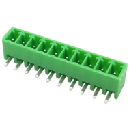 KF2EDGR-10P 3,5 mm bornes para PCB com pinos curvos verde