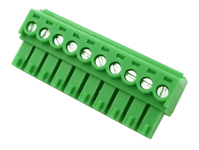 Borne terminal PCB KF2EDGK-10P 3,5 mm Verde - Imagem 1