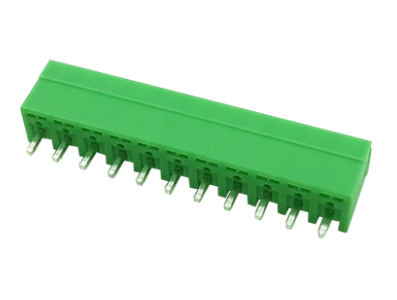 Borne para PCB KF2EDGV-11P 3,5 mm agulha reta, verde - Imagem 1