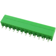 Bloco de terminais PCB KF2EDGV-12P verde 3,5 mm agulha reta