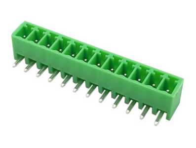 Bloco de bornes para PCB KF2EDGR-12P 3,5 mm agulha curvada verde - Imagem 1