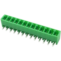 Bloco de terminais PCB KF2EDGR-13P 3,5 mm agulha curva verde