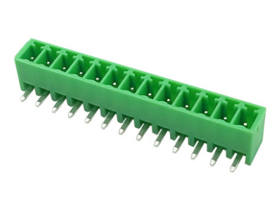 Bloco de terminais PCB KF2EDGR-13P 3,5 mm agulha curva verde - Imagem 1
