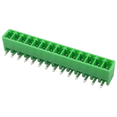Borne para PCB KF2EDGR-14P 3,5 mm agulha curva verde 14 posi&ccedil;&otilde;es