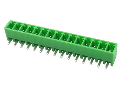 Borne para PCB Green KF2EDGR-15P 3,5 mm com pino curvo (verde) - Imagem 1