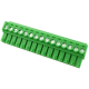 Borne terminal KF2EDGK-15P 3,5 mm para PCB, verde - Thumb - 1