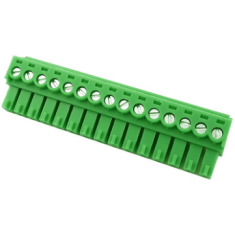 Borne terminal KF2EDGK-15P 3,5 mm para PCB, verde