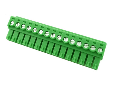Borne terminal KF2EDGK-15P 3,5 mm para PCB, verde - Imagem 1