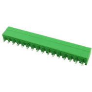 Borne PCB KF2EDGV-16P verde 3,5 mm agulha reta 16 posi&ccedil;&otilde;es