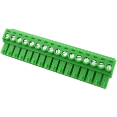 Borne de PCB 3,5 mm KF2EDGK-16P verde