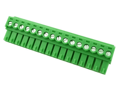 Borne de PCB 3,5 mm KF2EDGK-16P verde - Imagem 1