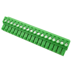 Borne para PCB KF2EDGK-18P 3,5 mm Verde