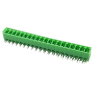 Bloco de terminais para PCB KF2EDGR-20P 3,5 mm agulha curva verde