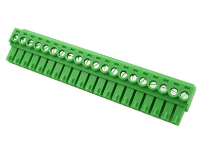Borne para PCB KF2EDGK-20P 20 pinos 3,5 mm Verde - Imagem 1