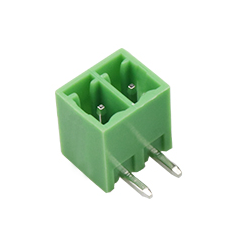 Green KF2EDGR-2P bloco de terminais para PCB 2 pinos 3,81 mm com agulha curvada