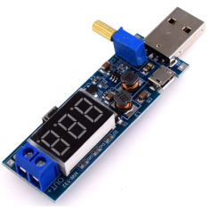 M&oacute;dulo regulador boost DC-DC USB 5V para 3,3V/9V/12V/24V: alimenta&ccedil;&atilde;o desktop