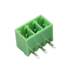 Bloco de Terminais PCB KF2EDGR-3P 3,81 mm agulha curva verde