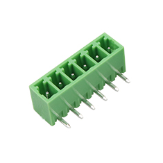 Bloco de terminais KF2EDGR-6P Verde 6 posi&ccedil;&otilde;es 3,81 mm agulha curvada