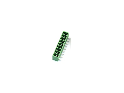 Borne para PCB KF2EDGR-9P 3,81 mm Agulha curvada Verde - Imagem 1