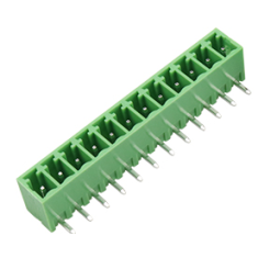 Bornes de Terminais para PCB KF2EDGR-10P 3,81 mm Agulha Curva Verde