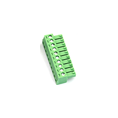 Borne terminal para PCB KF2EDGK 10 posi&ccedil;&otilde;es 3,81 mm verde