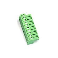 Borne terminal para PCB KF2EDGK 10 posi&ccedil;&otilde;es 3,81 mm verde