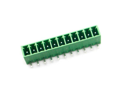 Bloco de terminais KF2EDGR-11P 3,81 mm para PCB pino curvado verde - Imagem 1