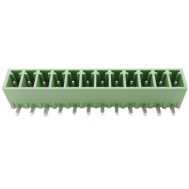 Bloco de Terminais PCB KF2EDGR-12P 3,81 mm Agulha Curvada Verde