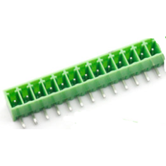 Bloco de Terminais PCB KF2EDGR-13P 3,81 mm Agulha Curvada Verde