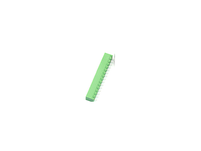 Borne terminal reto tipo agulha KF2EDGV-15P 3,81 mm verde - Imagem 1