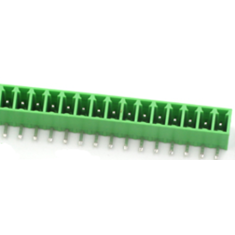 Green KF2EDGR-15P 3,81 mm Bloco de Terminais para PCB com pinos curvos