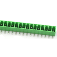 Green KF2EDGR-15P 3,81 mm Bloco de Terminais para PCB com pinos curvos