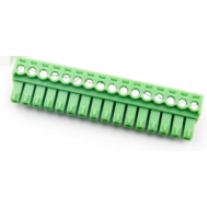 Borne terminal para PCB KF2EDGK-16P 16 pinos 3,81 mm verde