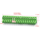 Borne para PCB KF2EDGK-18P 3,81 mm Verde - Thumb - 1