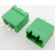 Bloco de terminais PCB KF2EDGV-2P 2 polos 5,08 mm agulha reta com veda&ccedil;&atilde;o verde - Thumb - 1