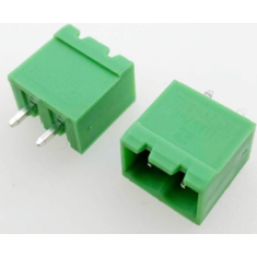Bloco de terminais PCB KF2EDGV-2P 2 polos 5,08 mm agulha reta com veda&ccedil;&atilde;o verde