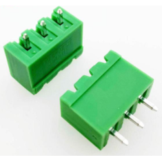 Borne de PCB KF2EDGV-3P 3 polos 5,08 mm agulha reta tipo veda&ccedil;&atilde;o verde