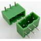 Borne PCB KF2EDGR-3P, tipo veda&ccedil;&atilde;o verde, 3 pinos, 5,08 mm, agulha curva - Thumb - 1