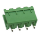 Bloco de terminais para PCB tipo aberto verde KF2EDGV-4P 5,08 mm pinos retos - Thumb - 1